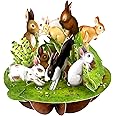 SANTORO Pirouette, 3D Pop Up Greeting Card - Rabbits - For All, Kids, Mum | Bunny Rabbit Card For Birthday, Easter