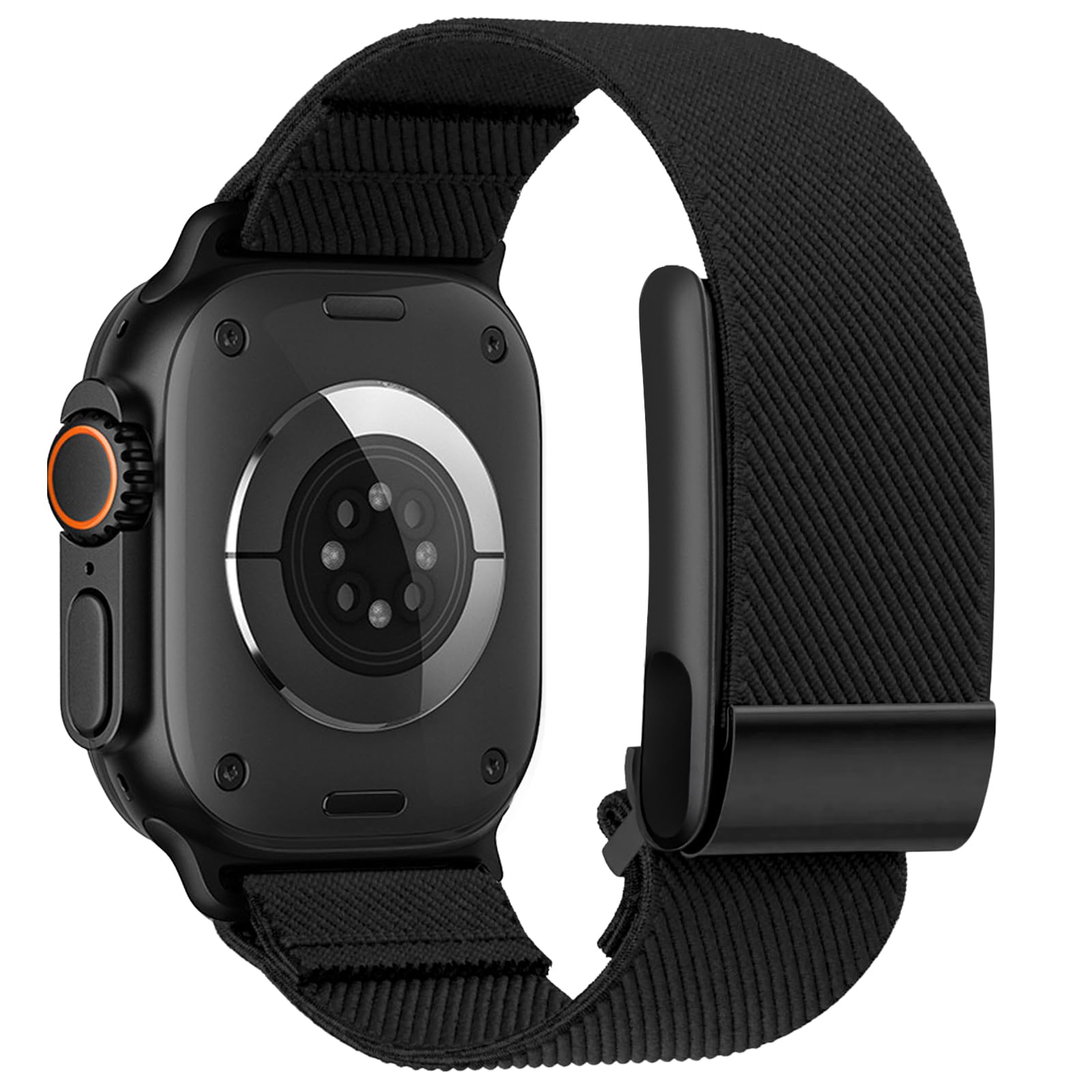 Zeeflufun Hybrid Band for Whoop 5.0 & Apple Watch Combo Band - Stretchy Nylon Hybrid Strap for Whoop 5.0 & Apple watch 1/2/3/4/5/6/7/8/9/10, Breathable and Comfortable