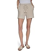 Andrew Marc Women's Waffle Textured Drawstring Waistband Short