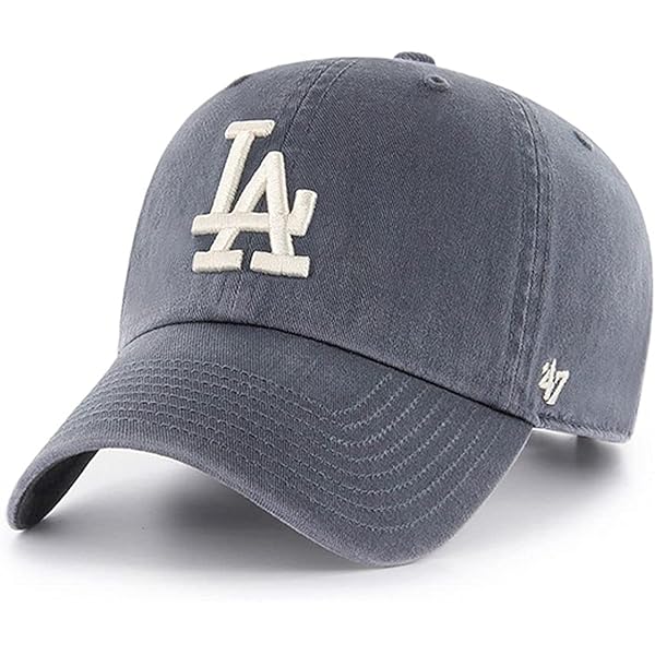 Amazon.com: '47 Brand Los Angeles LA Dodgers Clean Up Hat Cap Dark