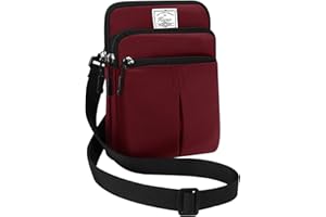 KAMO Multifunction Phone Waist Bag - One Shoulder Diagonal Cross Smart Case - Triple Zip Hipster Crossbody Purse for Women & Men - Outdoor