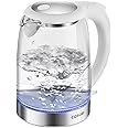 Cosori Electric Kettle, No Plastic Filter & Spout, Stainless Steel Inner Lid, Tea Kettle & Hot Water Boiler For Coffee & Tea, Water Heater & Teapot, Automatic Shut Off, White, 1.7L/1500W