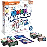 FoxMind Games: Match Madness, Family Board Games for Kids Ages 7 and up, Teens, and Adults. Pattern Block Matching Board Game