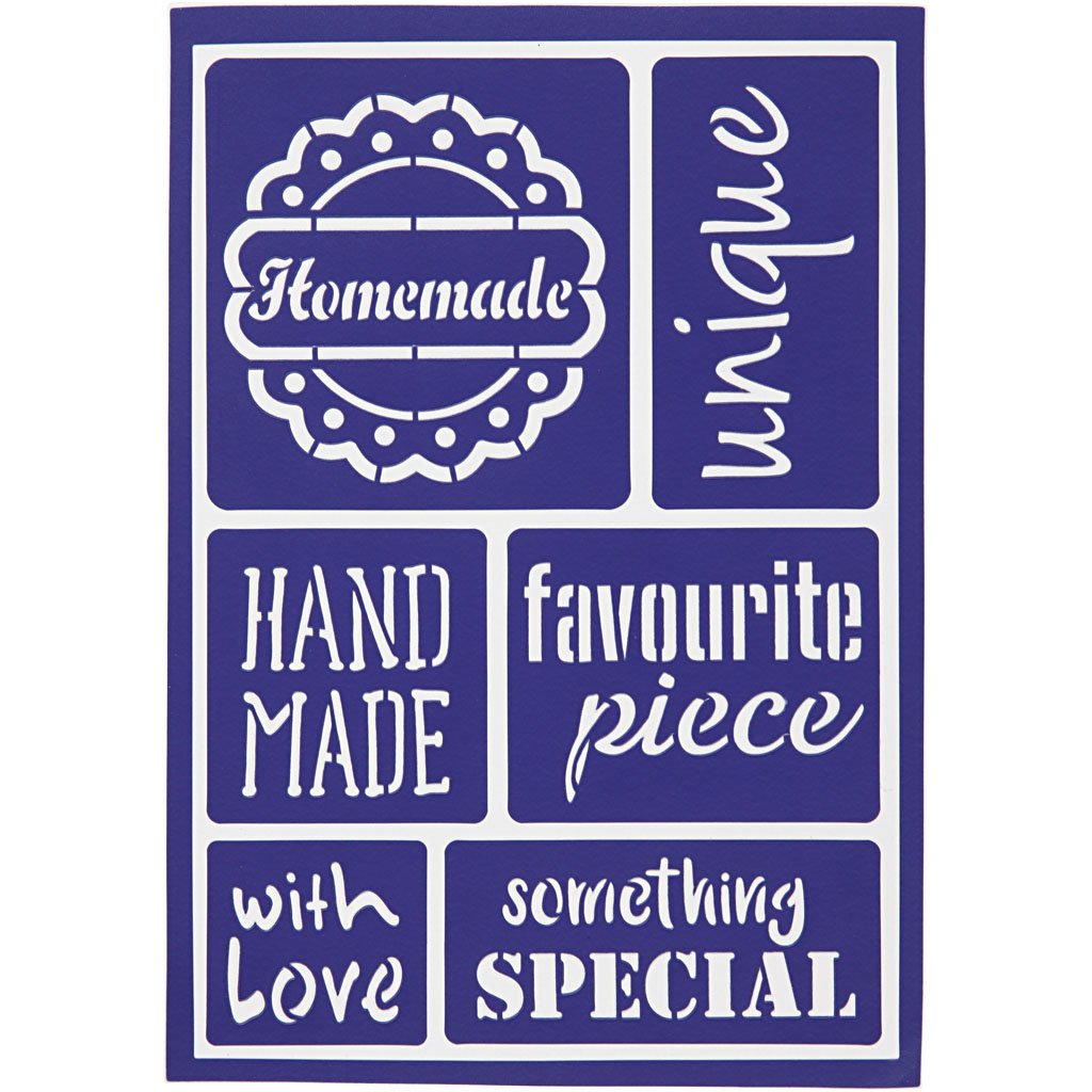 Flexible Stencil , sheet 21x14,8 cm, handmade, 1pc