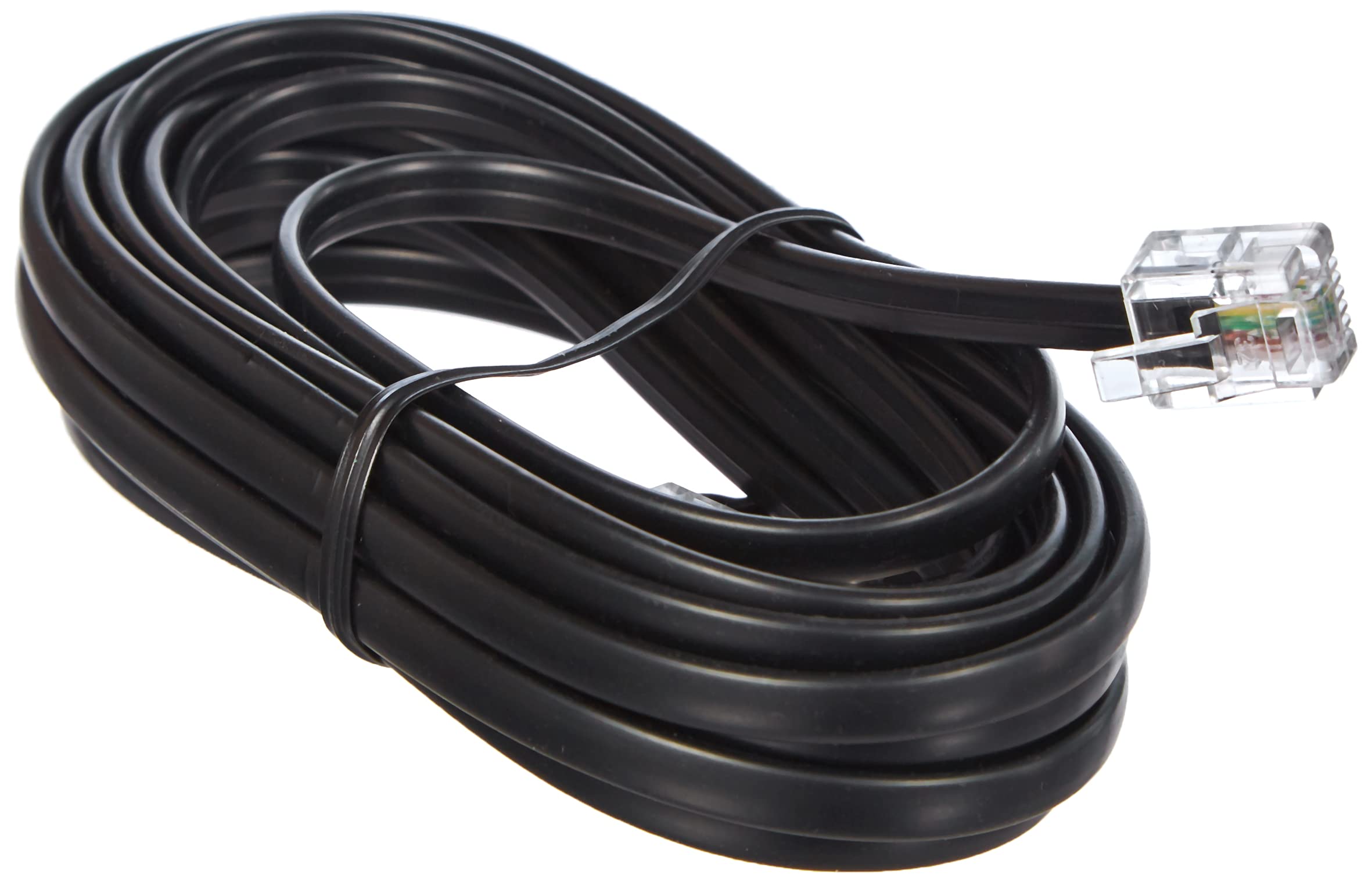 Goobay 50317 Modular Telephone Cable, Black, 3m Length