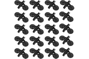 Kyuionty 20Pcs Aquarium Isolation Plate Suction Cup Divider Holders Bracket, Fish Tank Plastic Sheet Divider Suction Cup (Black)