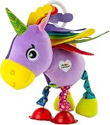 LAMAZE Tilly Unicorn Toy with Rainbow Mane Wings Crinkle Texture