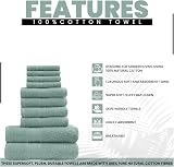 GC GAVENO CAVAILIA Towels Bale Set 10pc 100% Egyptian Cotton Duck Egg view 2