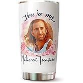 DIGForest Nicöläs Lovers Cäge You're My National Treasure Gifts - Nic Meme Mug For Friends - Funny Gift For Male, Female, Bosses, Men On Christmas, Birthday - Tumbler 20 Oz