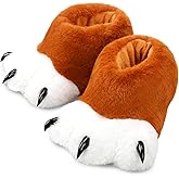 Chicingyou Unisex Funny Slippers Animal Paw Slippers Furry Feet Claw Shoes Costume Winter Gifts for Men Women Adults Friends