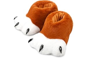 Chicingyou Unisex Funny Slippers Animal Paw Furry Feet Claw Shoes Costume Valentine's Day Best Friends' Day Female Friends