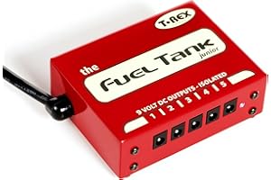 T-Rex FUELTANK-JUNIOR Electric Guitar Electronics Effects Pedal Power Supply with (5) 9V Outputs and a Built-In Voltage Selector for Worldwide Use (10331)