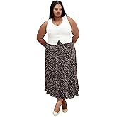 City Chic Women's Plus Size Barbon Alley Skirt, Colour Noise, 18