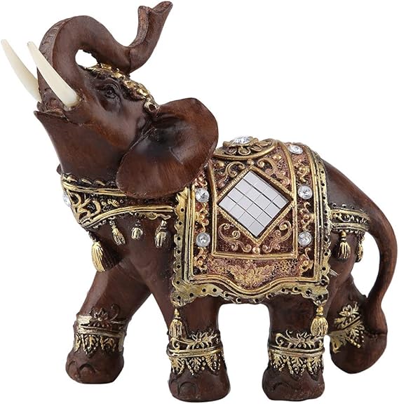 Hztyyier Good Luck Elephant Statue Feng Shui