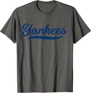 Yankees Vintage Retro Style Tee, Classic 70s & 80s Yankees T-Shirt