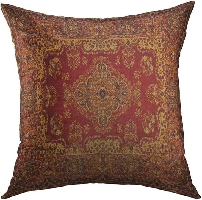 Mugod Decorative Throw Pillow Cover for Couch Sofa,Red Oriental Persian