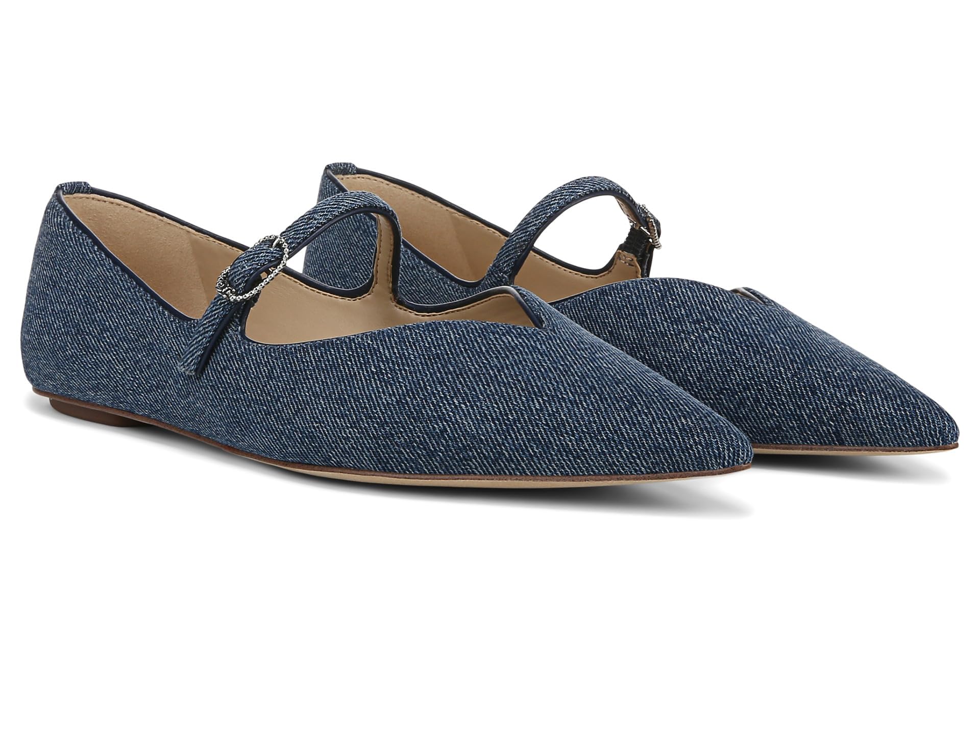 Sam Edelman Women’s Noa Mary Jane Flat Blue 9.5 Medium