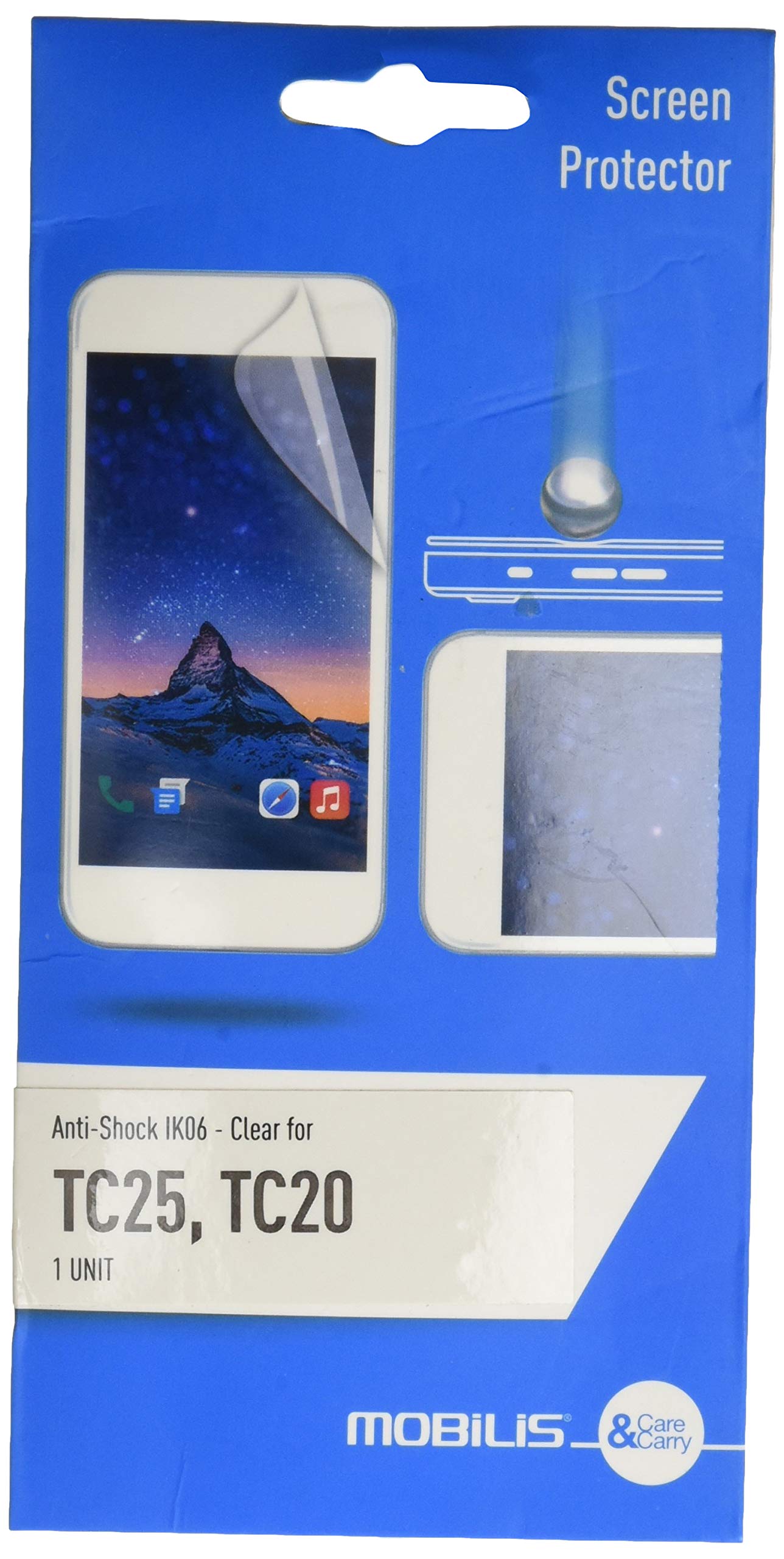 Mobilis Anti Shock IK06 Clear Screen Protector for Zebra TC20/ TC25