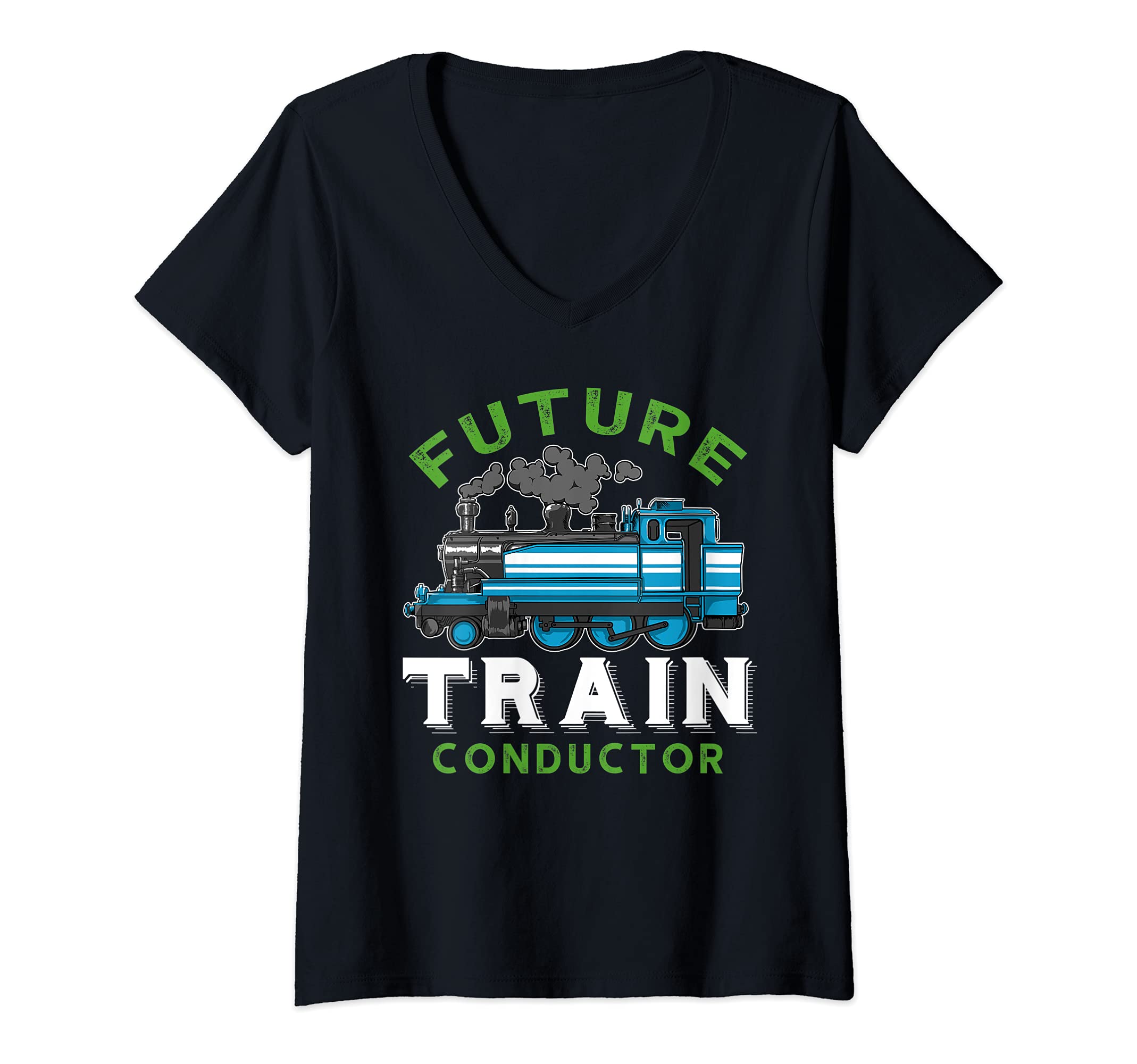 Womens Train INSERT TITLE V-Neck T-Shirt