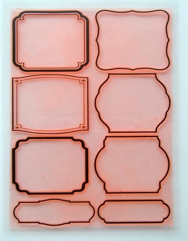 Amazon シンプルなフレーム クリアスタンプ 18x24cm Simple Frames Large Sheet 18x24cm Flonz スタンプ おもちゃ