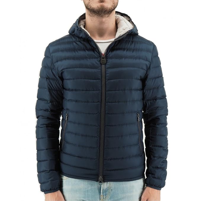 COLMAR Herren Daunenjacke mit Kapuze Blau Polyester Daunenjacke 50