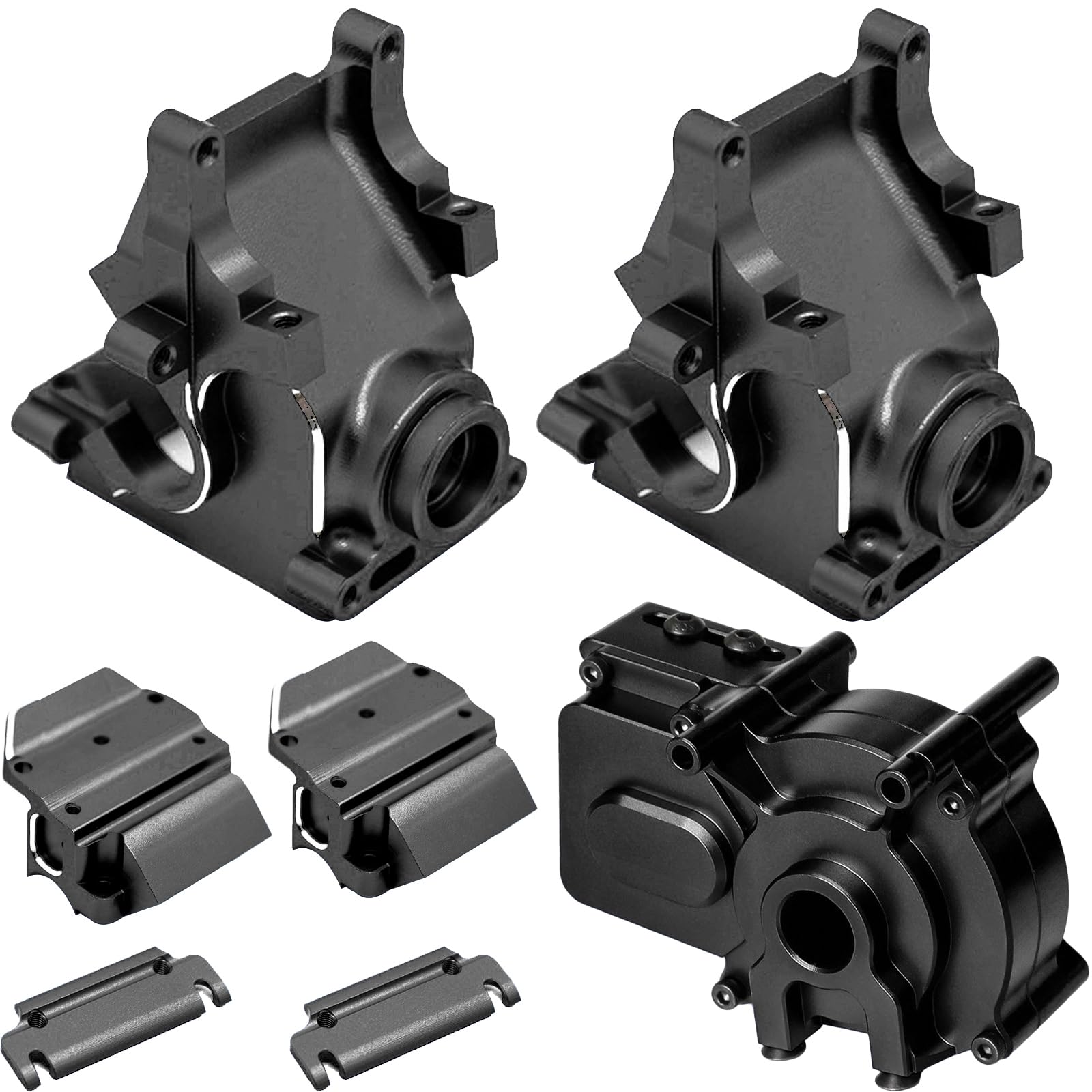 Photo 1 of (One piece included) Front Rear Gearbox Housing Center Gearbox Set for 1/8 1/7 ARRMA Kraton, Senton, Typhon, Talion, Mojave, Infraction, Limitless - Aluminum Alloy Construction, Improved Heat Dissipation