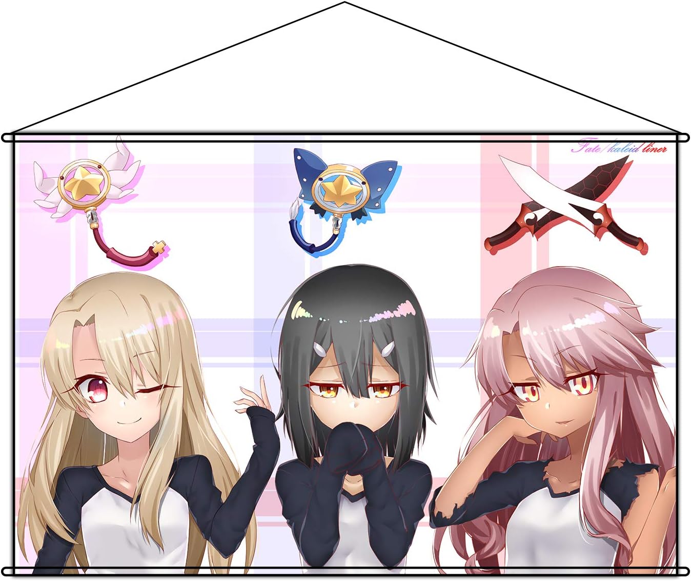 Amazon Co Jp Slolita タペストリー Fate Kaleid Liner プリズマ イリヤ イリヤ Illya 衛宮 美遊 美遊 エーデルフェルト ポスター 掛ける絵 巻物 軸物 アニメ おしゃれ 萌え 90cmx60cm ホビー 通販