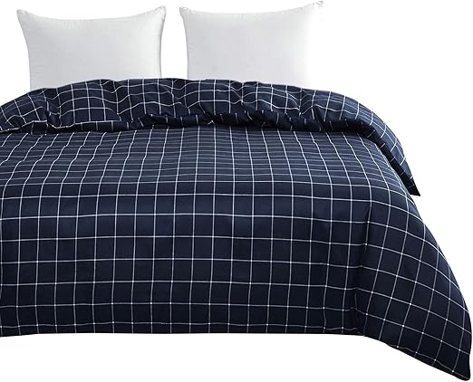 Amazon Com Wake In Cloud 1pc Comforter Only Navy Blue With