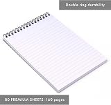 Pukka Pad Reporter’s Pad 3 Pack Blue 160 Pages 80GSM Wirebound 14x20.5cm view 5