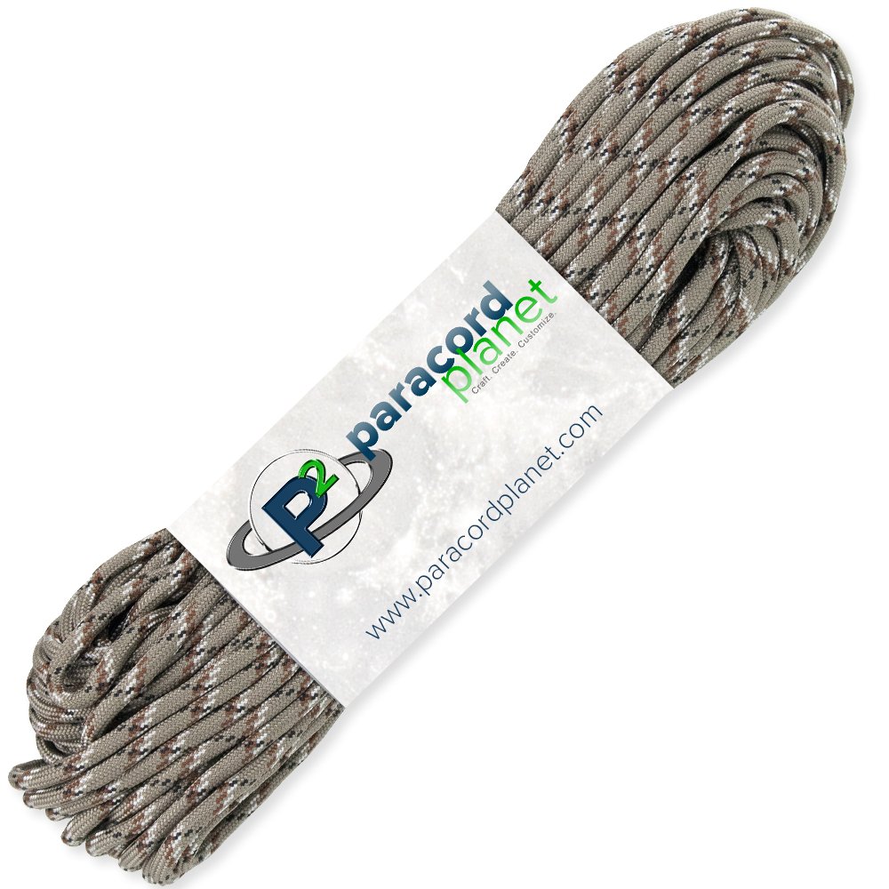 PARACORD PLANET Outdoor Mil-Spec 550 & 850lb Paracord - 100 Feet of Parachute Cord (550 Paracord, Desert Camo)
