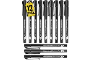 1InTheOffice Counterfeit Bill Detector Pens,Fake Money Marker Detector, (12 Pack)