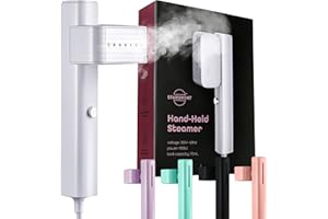 STARUMENT Portable Steamer for Clothes, Professional Handheld Garment Steamer 15s Fast Heat-up, 70ml Water Tank, 900W Mini Steam Iron for Home and Travel