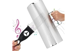 Guiro Shaker Instrument Stainless Steel Metal Guiro Percussion Instrument with Scraper - Musical Instrument Accessories - Ins