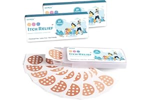 Istpch Bite Relief Patches 54 Patches, Natural Itch Relief Stickers, Instant Effect, Reduces Itch & Swell, Kid Friendly