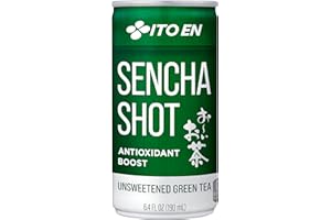 Ito En Sencha Shot, Japanese Green Tea, 6.4 Ounce (Pack of 30), Unsweetened, Zero Calories