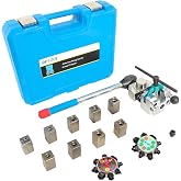DPTOOL Brake Line Flaring Tool Kit Professional 45 &amp; 37 Degree Flare Tool | Single, Double and Bubble Flare Tool, Brake Line and Tubing Flaring Tool for 3/16", 1/4", 5/16", 3/8" and 4.75mm Tubing