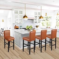 YISUN Bar Stool Covers, Stretch Waterproof PU Bar