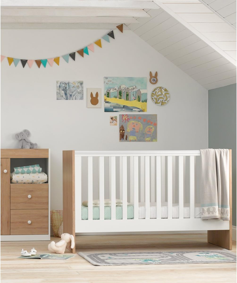 nested sorrento cot bed grey