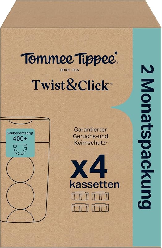 Twist & Click Advanced Windeleimer Original-Nachfüllkassetten, Exklusivpackung mit 4, je 10,5 Meter, einfaches, preiswertes Nachfüllen, 4 X 10,5 m (Packung kann variieren)