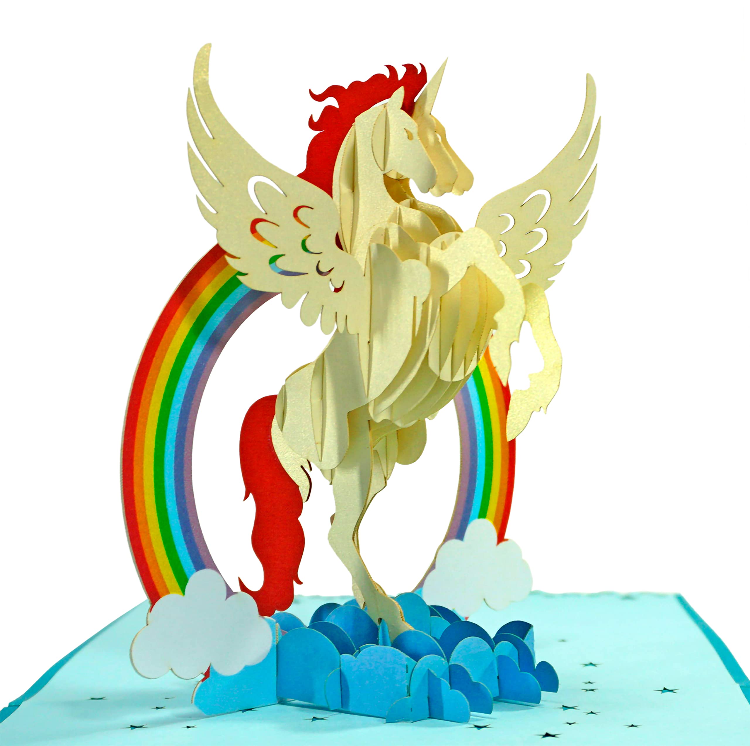 CUTPOPUP Unicorn Birthday Pop Up Card, 3D Popup Greeting Cards, 3D Birthday Card With Blank Note, Handmade 3D Popup Birthday Card Men Father Brother Husband Him Son Newphew UK