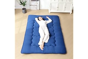 GlasFlength Japanese Futon Mattress Floor Mat Camping Mattresses for Tents Twin Mattress Pad Futon Mattress Pads Twin Size Floor Mattress for Kid Car Camping Mattress