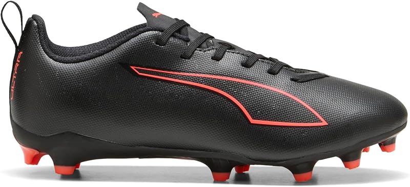 Ultra 6 Play FG/AG JR Chaussures de Football, Noir et Rouge, 37 EU, Puma Noir PUMA Rouge, 4.5 UK