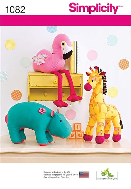 hippo stuffed animal pattern