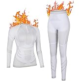 ATTRACO Womens Thermal Underwear Sets Half Zip Womens Long Johns Underwear Thermal Wear for Women Thermal Set Winter