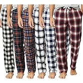 Chicingyou Men's Flannel Pajama Pants Cotton Plaid Sleepwear Soft Lightweight Sleep Lounge Pj Bottoms with Pocket Drawstring