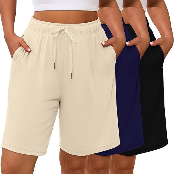 Plus Size Bermuda Shorts Real Essentials - - Real Essentials