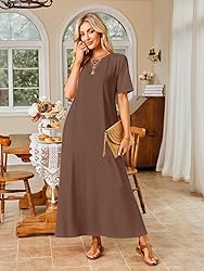 MEROKEETY Women's 2025 Spring Summer Casual Maxi