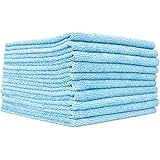 The Rag Company - Edgeless 300 - Microfiber Detailing Towels, Perfect for Removing Polishes, Sealants, and Glaze; Great for I