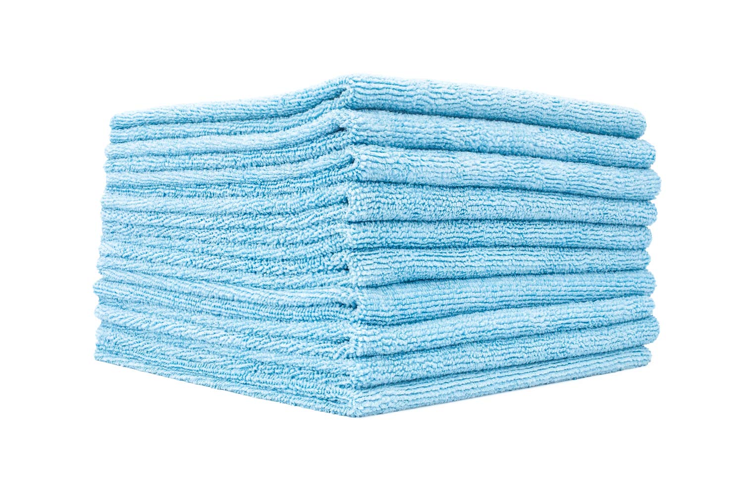Photo 1 of The Rag Company - Edgeless 300 - Microfiber Detailing Towels, Perfect for Removing Polishes, Sealants, and Glaze; Great for Interior Cleaning and Dirty Jobs; 300GSM, 16in x 16in, Light Blue (10-Pack)