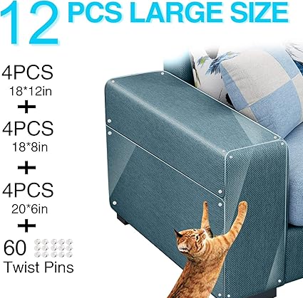 Amazon Com Furniture Protectors From Cats 12 Pcs Cat Scratch
